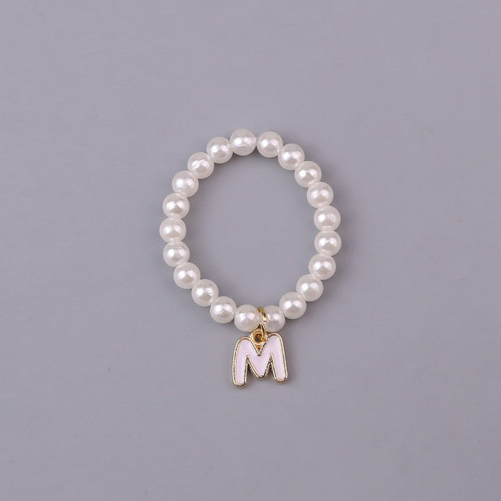 10cm dolls Letter Pearl Necklace dolls accessory