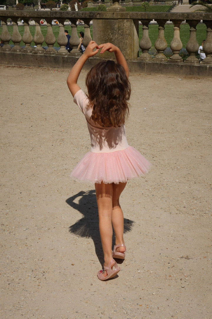 BALLERINA dress-cherry sequin dress for girls-preorder