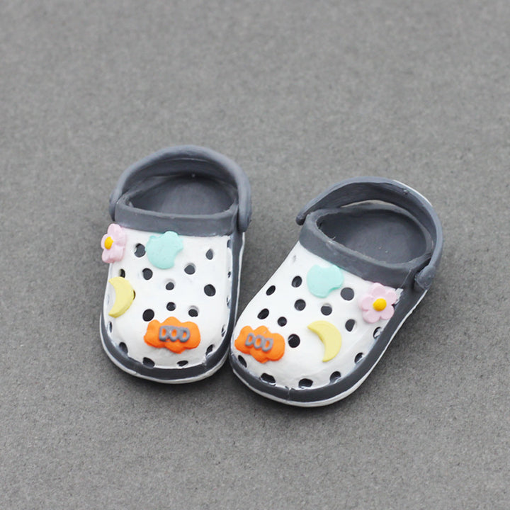 Labubu Beach Crocs doll shoes for summer