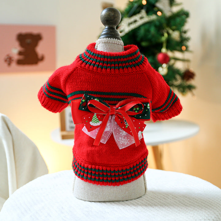 Halloween Pumpkin knitted sweater for pet