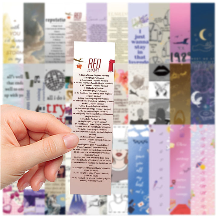 30pcs Taylor Swift inspired paper bookmarks DIY decoration cards