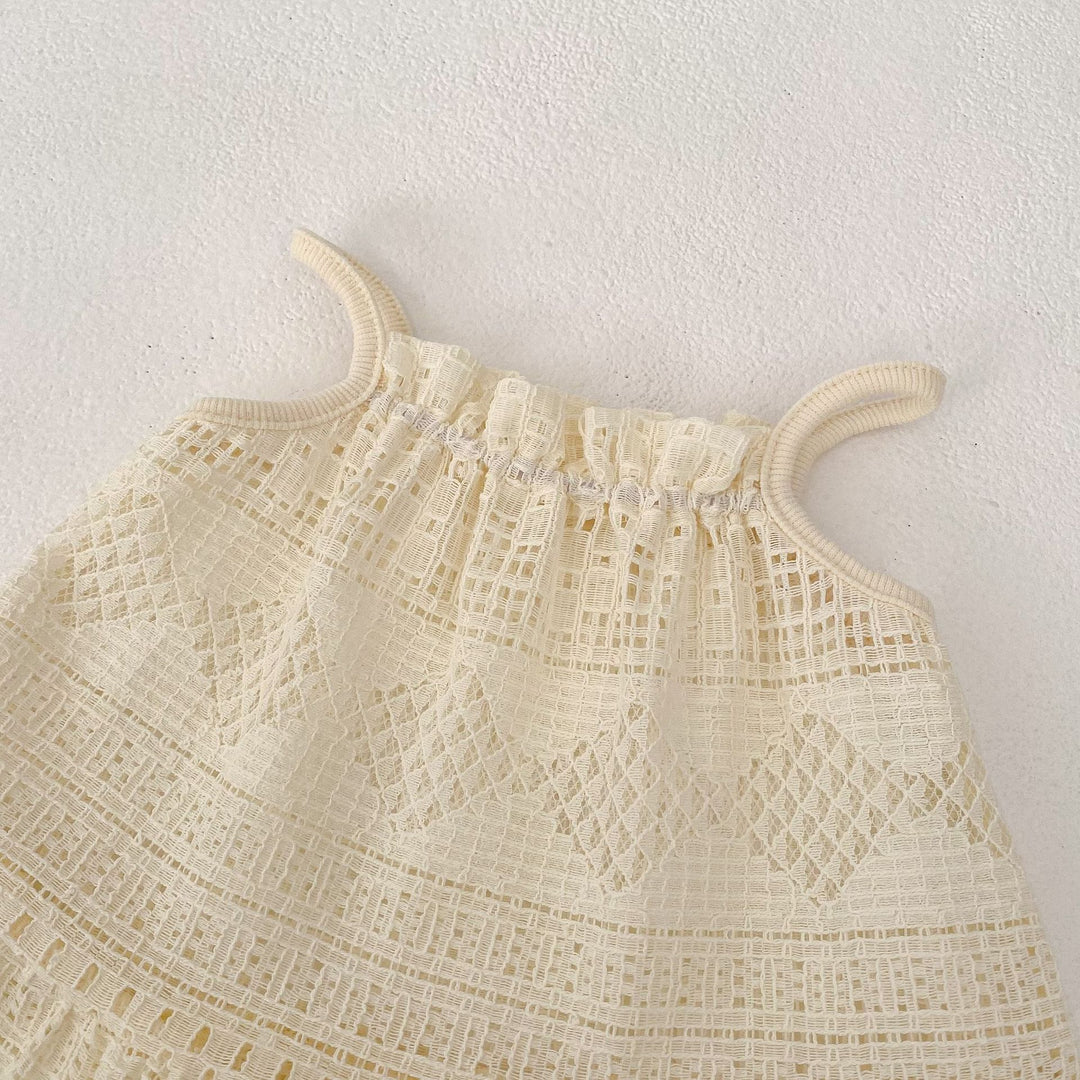 Baby Hollow Lace Suspender Dress