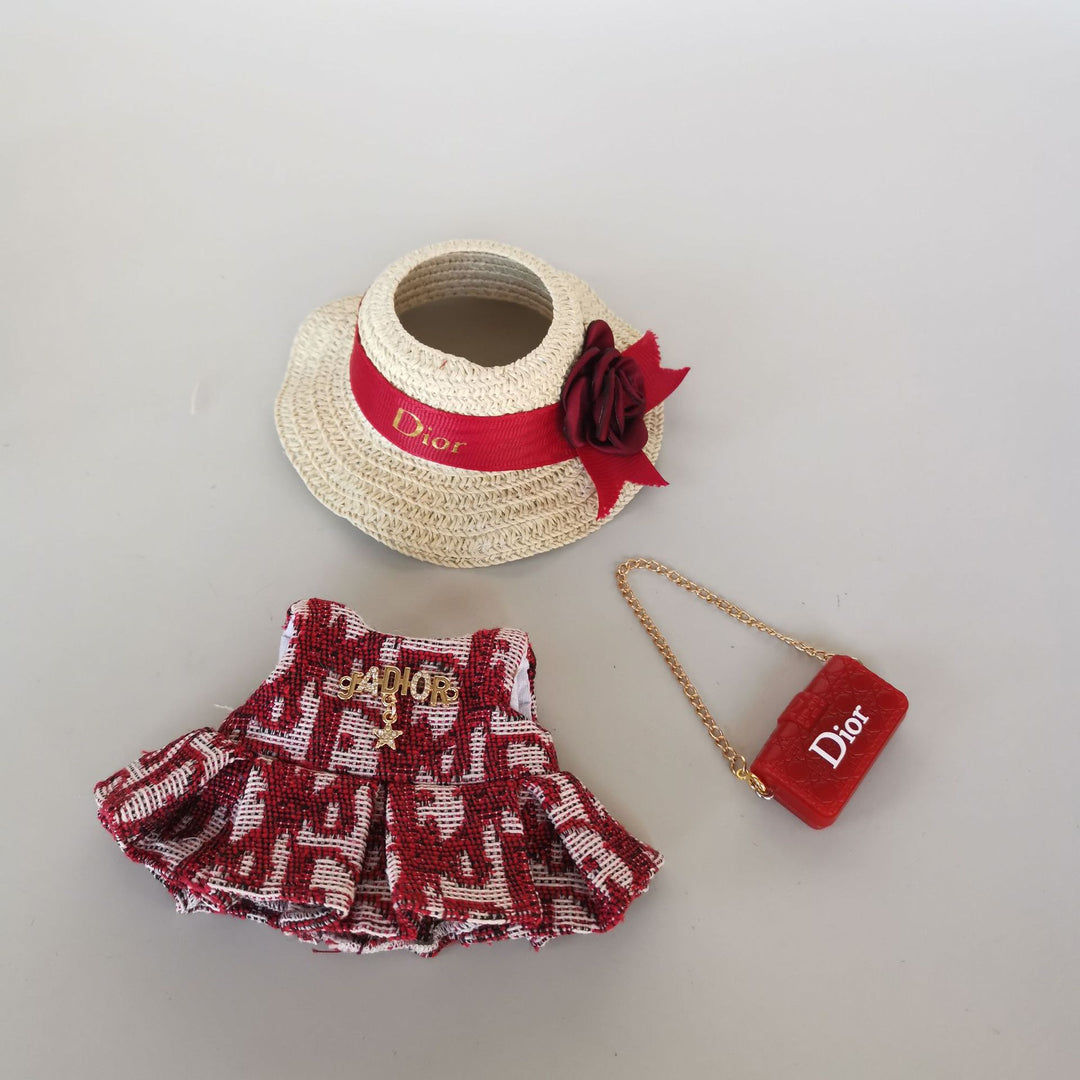 Retro elegant lady luxury clothes for labubu