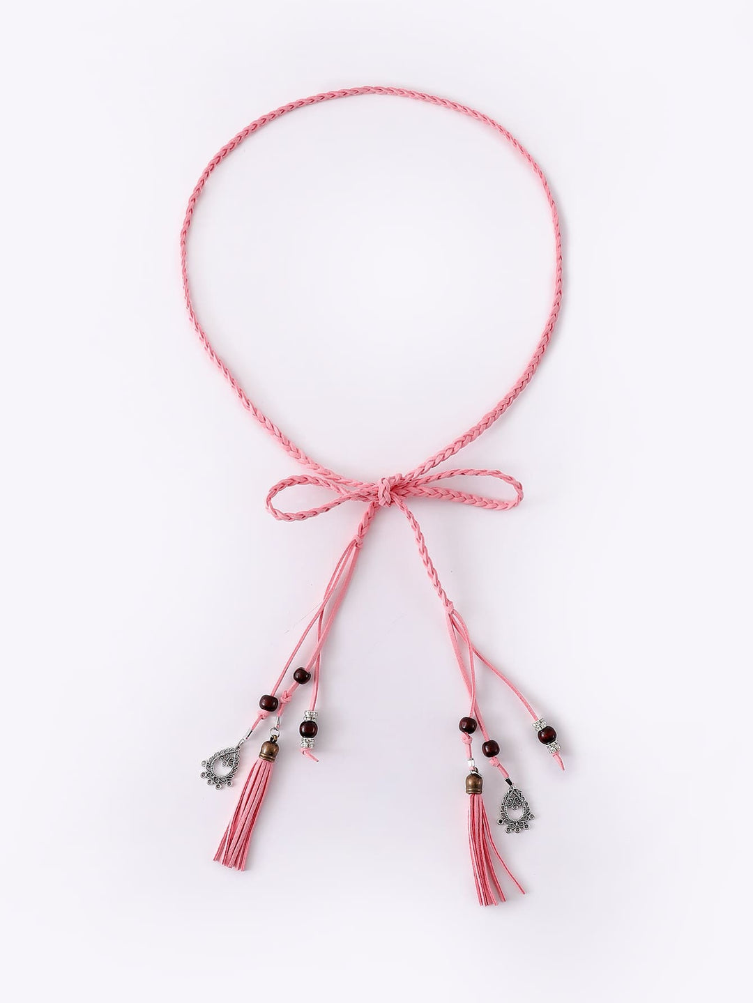 Boho style braided waist rope women's belt