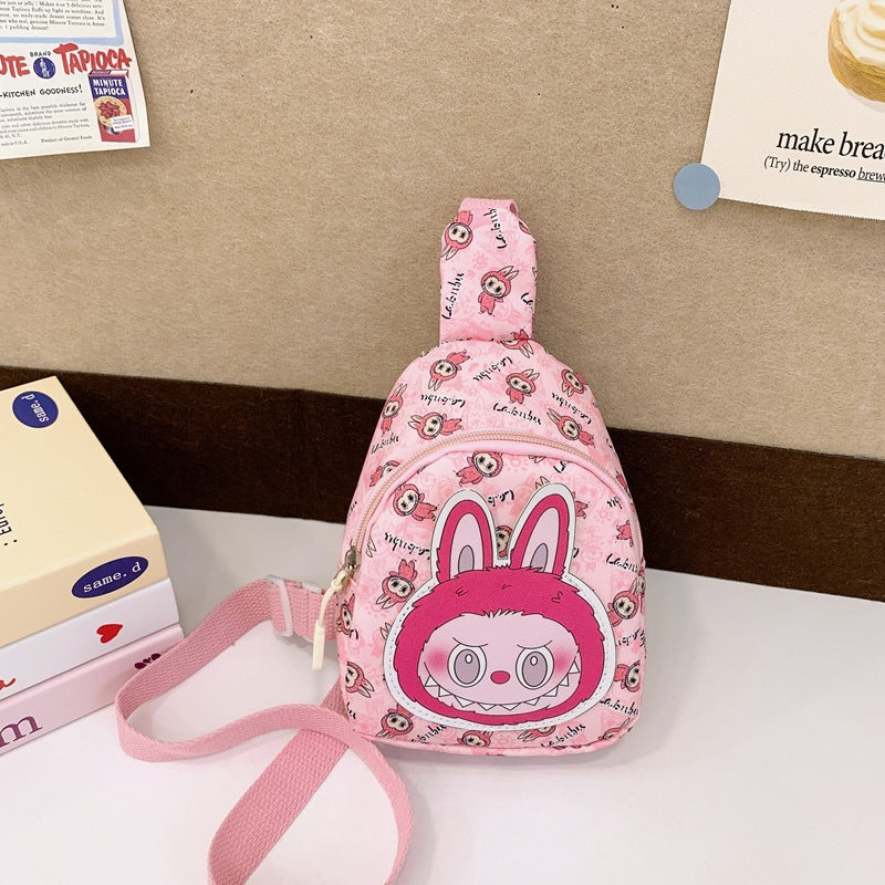 Children's Labubu chest bag cartoon labubu crossbody bag