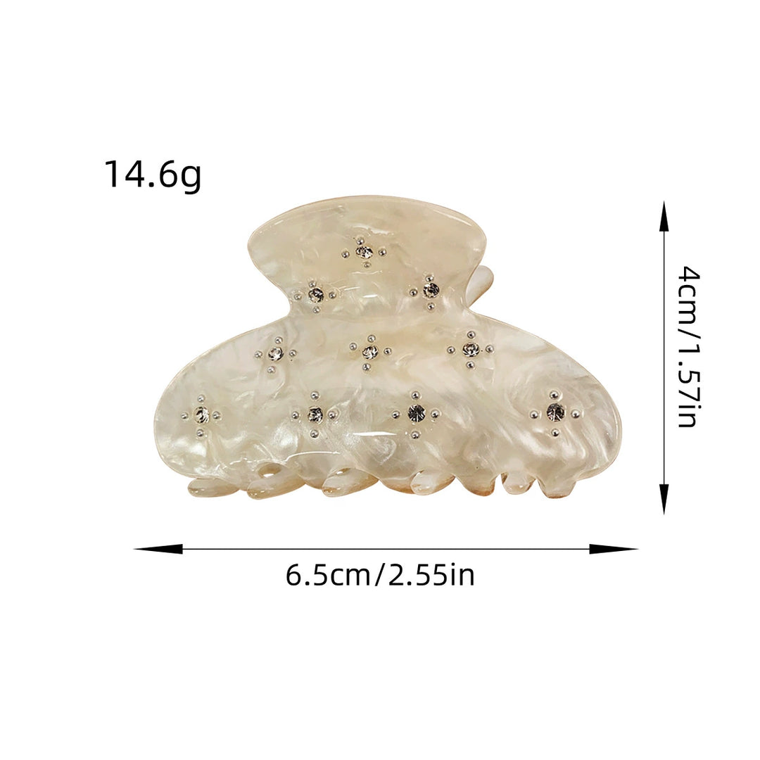Diamond-studded hair Claw clip flower acrylic hair clip