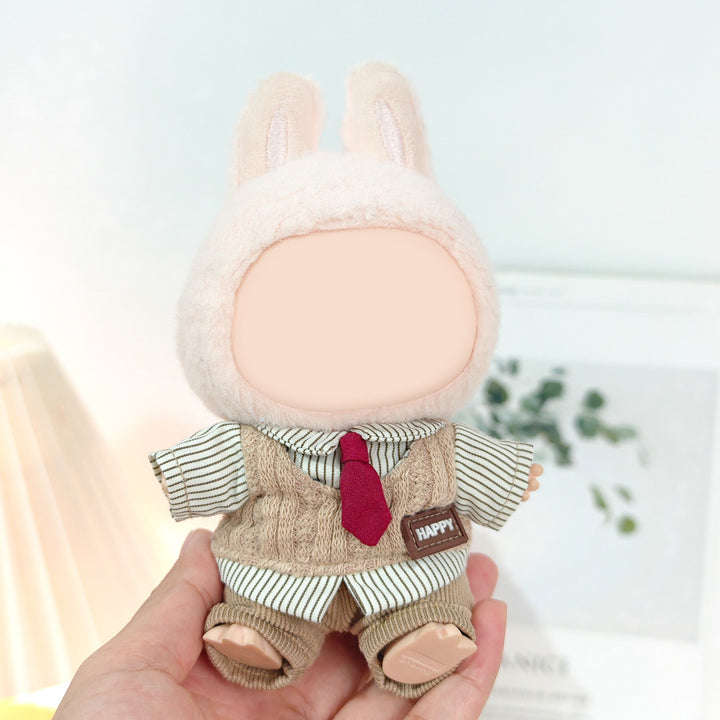 Labubu British college style outfit dolls clothes