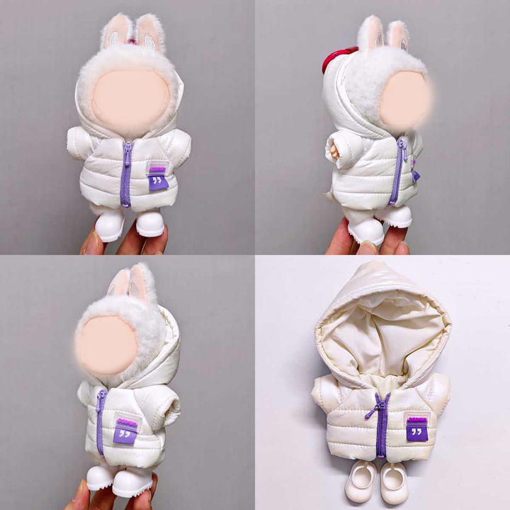17cm dolls warm down jacket doll clothes