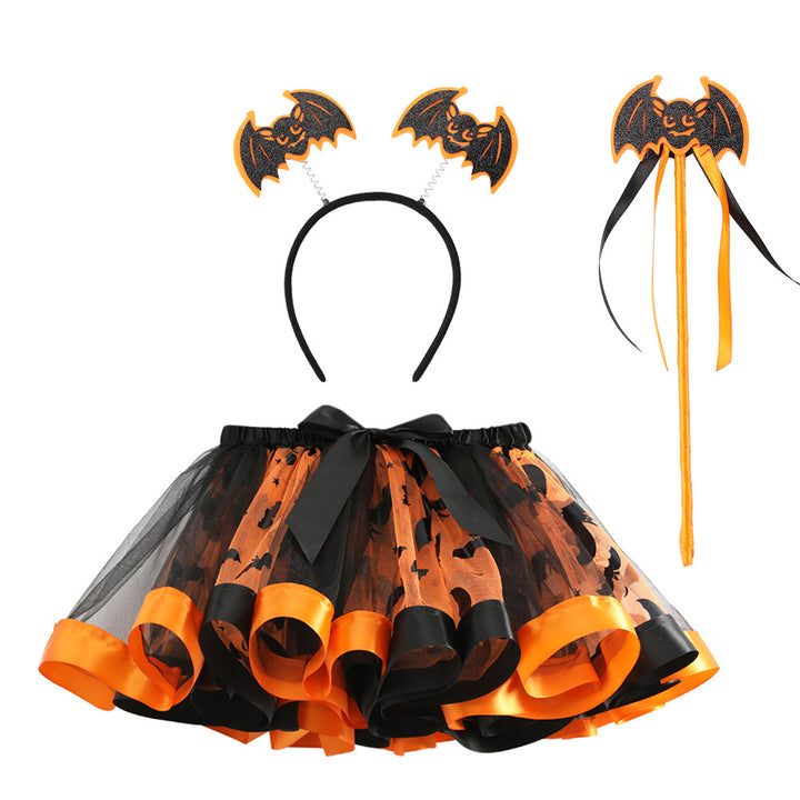 Halloween little devil mesh tutu skirt Halloween costumes
