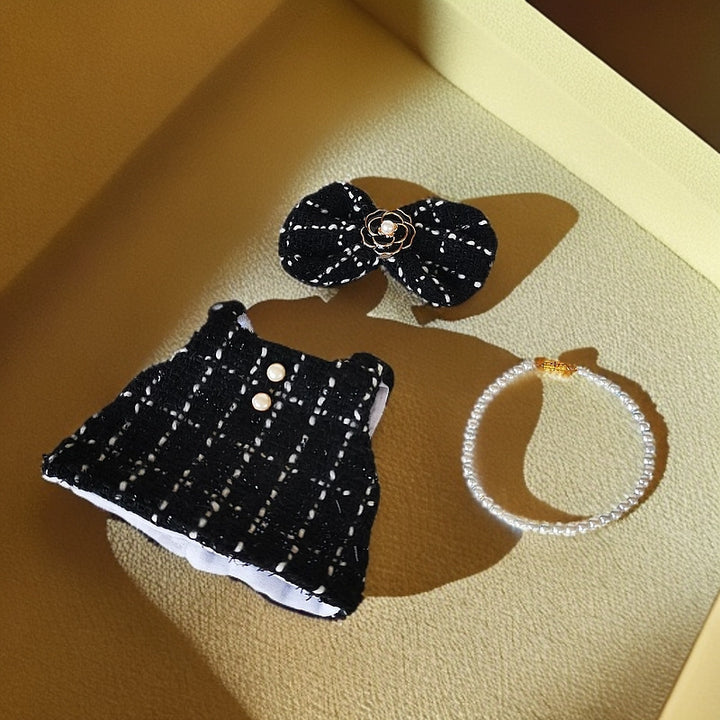 Retro elegant lady luxury clothes for labubu