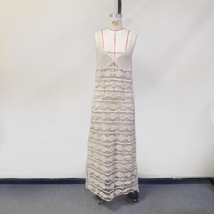 Hollow knitted beach dress bikini cover-up