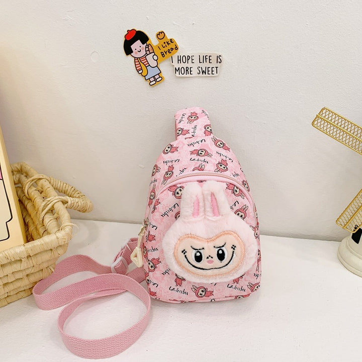 Labubu plush chest bag cartoon labubu crossbody bag