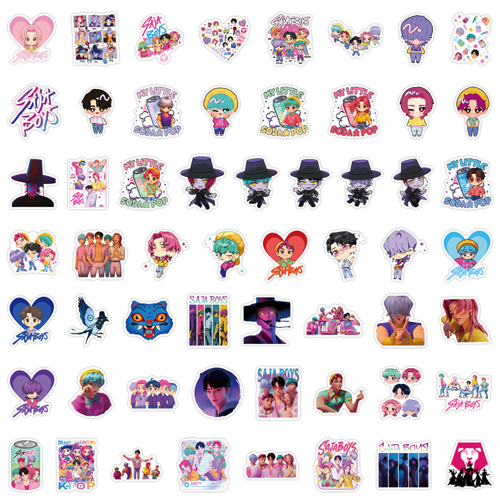 KDH K-pop inspired saja boys Waterproof Stickers Pack of 55