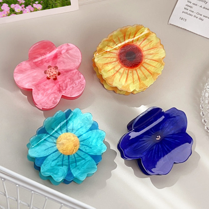 Summer Flower hair clips sunflower Shark hair clips