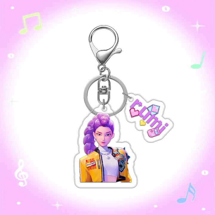 Kpop Demon Hunters acrylic mini keychain