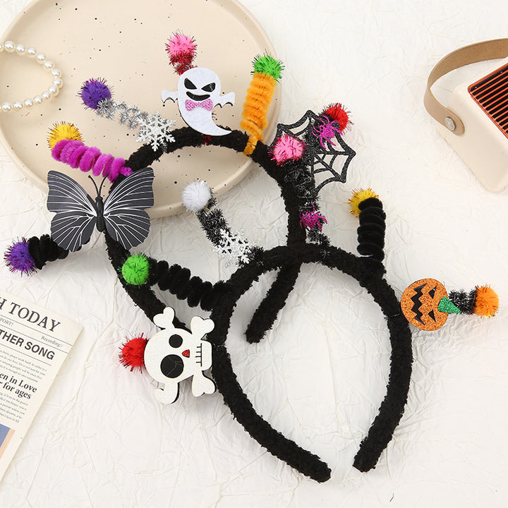 Halloween funny pumpkin ghost headband for kids