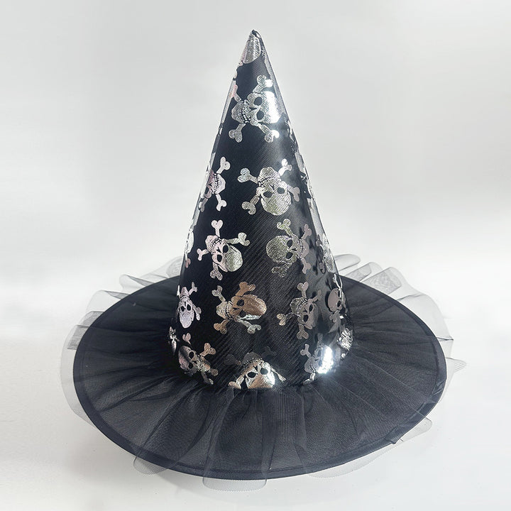 Halloween Glitter Mesh Witch Hat Party dress hat