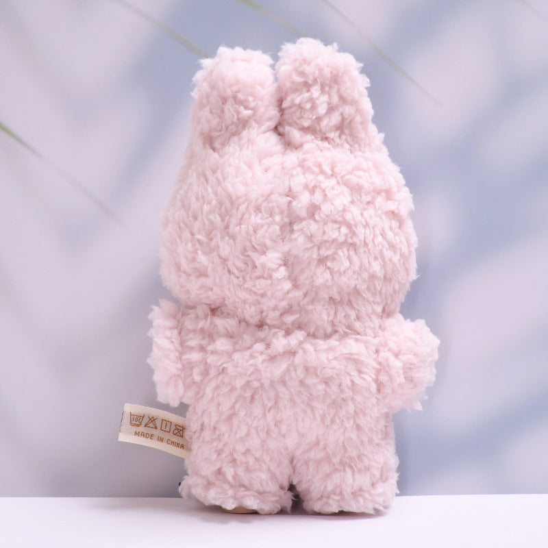 Pink furry Plush jumpsuit for labubu