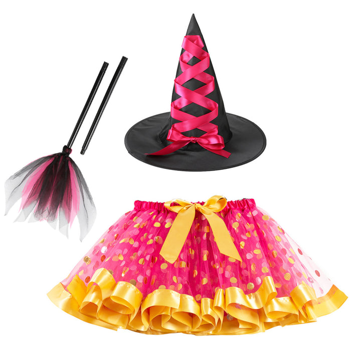 Halloween little devil mesh tutu skirt Halloween costumes