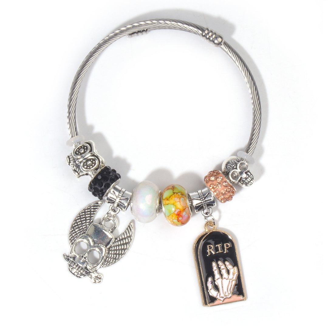 Halloween DIY beaded bracelet holiday gift