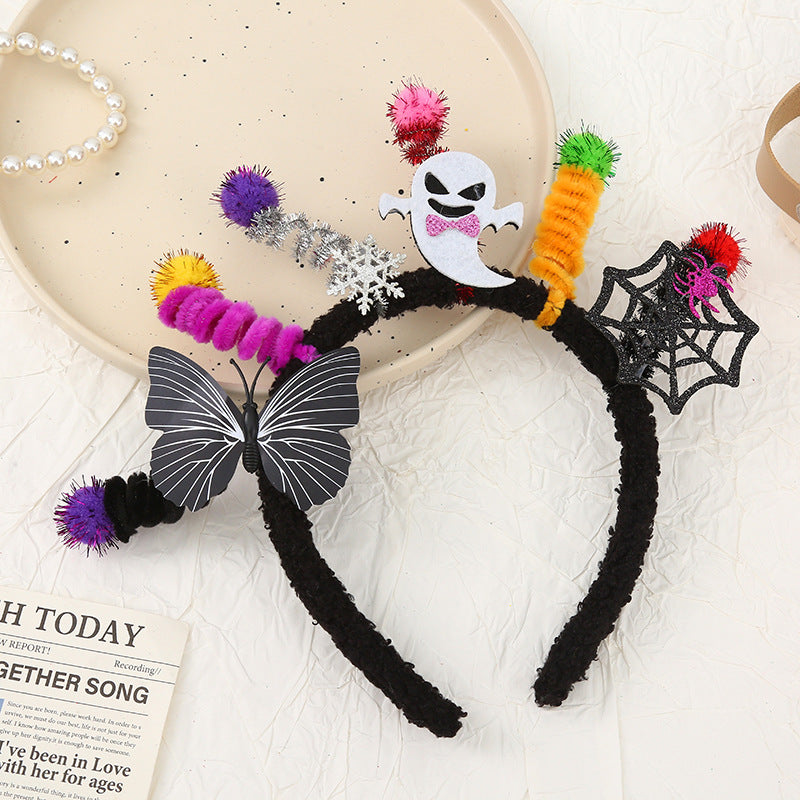 Halloween funny pumpkin ghost headband for kids