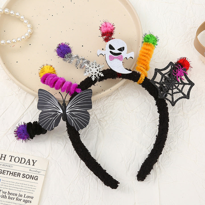 Halloween funny pumpkin ghost headband for kids