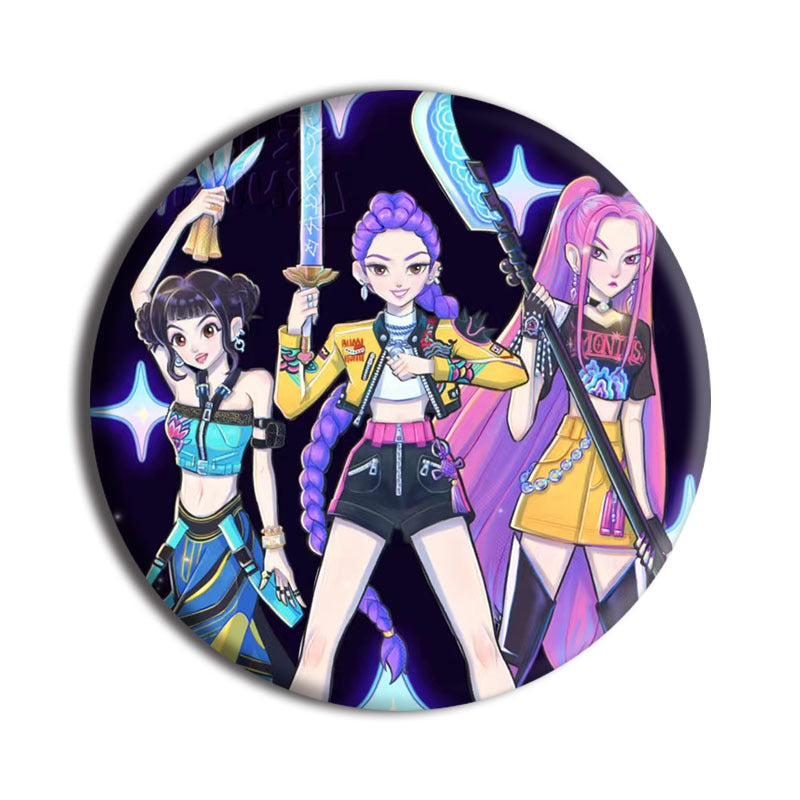K-pop Demon Hunters Inspired Badges