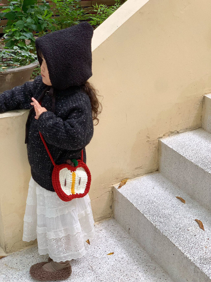Handmade Crocheted Apple Mini Cute crossbody bag