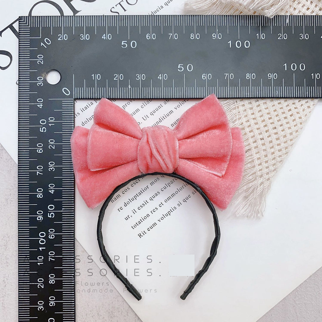Handmade Velvet Bow Headband for dolls labubu headband