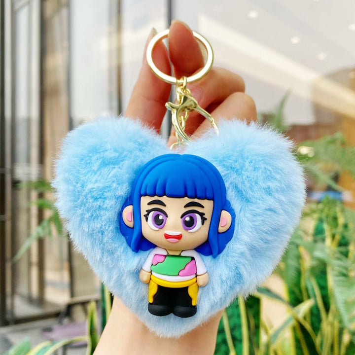 KDH K-pop inspired cute Plush keychain pendant