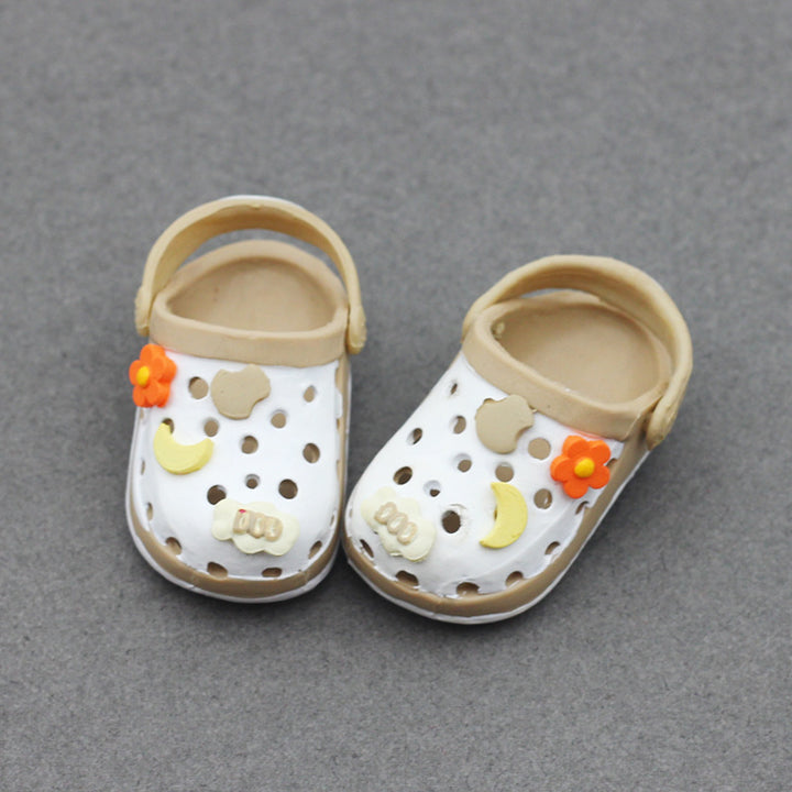 Labubu Beach Crocs doll shoes for summer