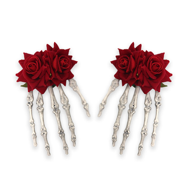 Halloween Skeleton Hand Hair Clip Halloween Party hair accessories