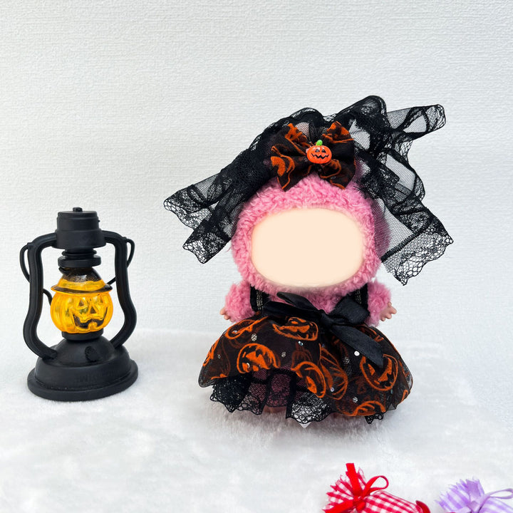 Halloween doll clothes Evil Pumpkin Tulle Skirt Set