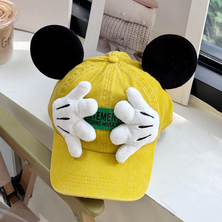 Cartoon Mickey ears baseball cap candy color hat