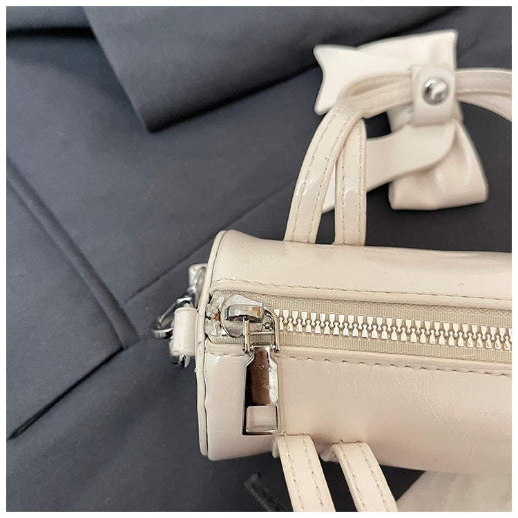 Solid Color Glossy mini Handbag Crossbody Bag