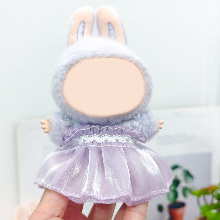 Labubu Pearlescent princess mesh dress dolls clothes