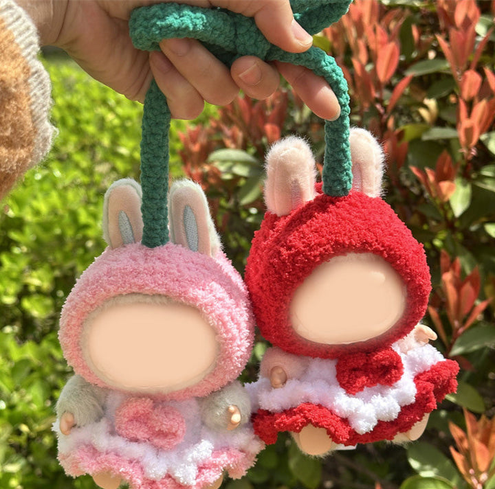 Handmade Crochet Cartoon characters Labubu outfit