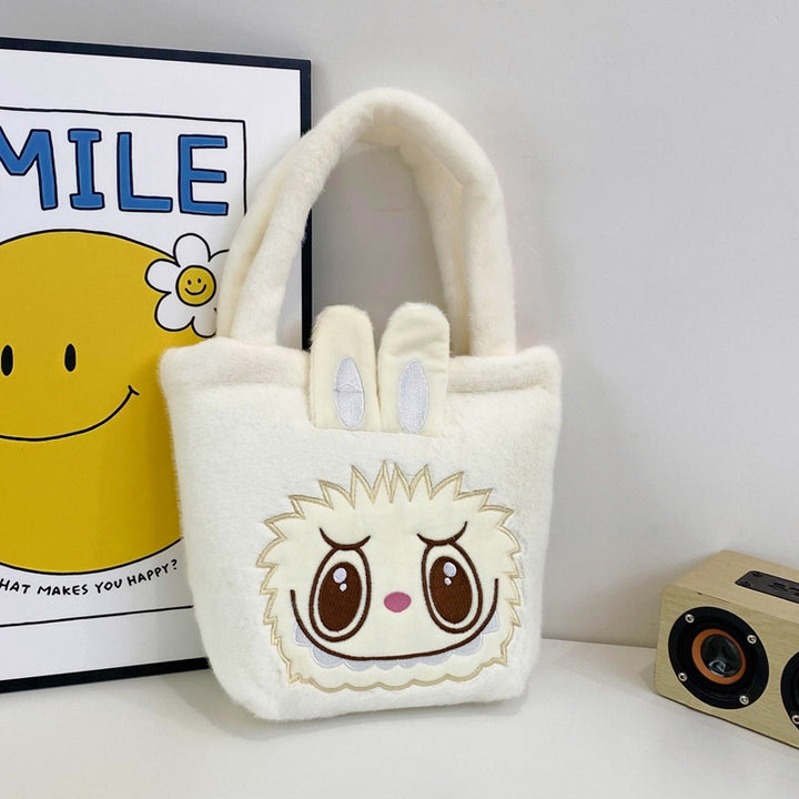 Cartoon labubu plush handbag children's birthday gift