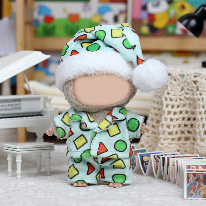Labubu warm furry pajama sleepwear 3pcs set