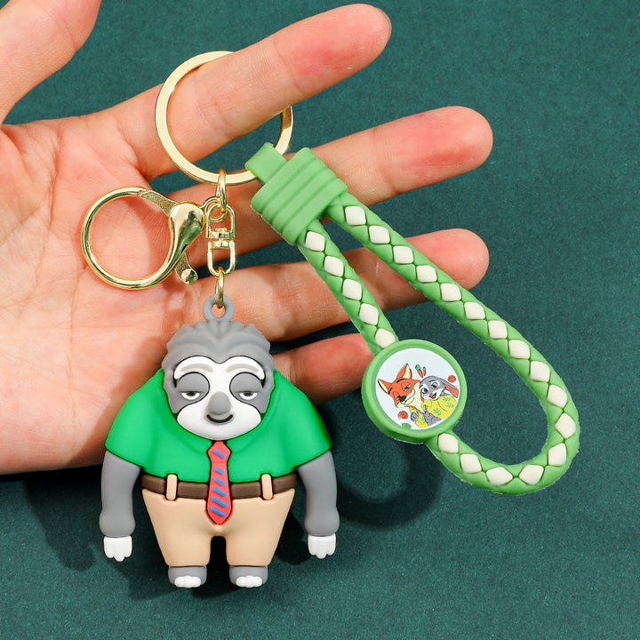 Zootopia character Silicone KeyChain Nick Judy pendant