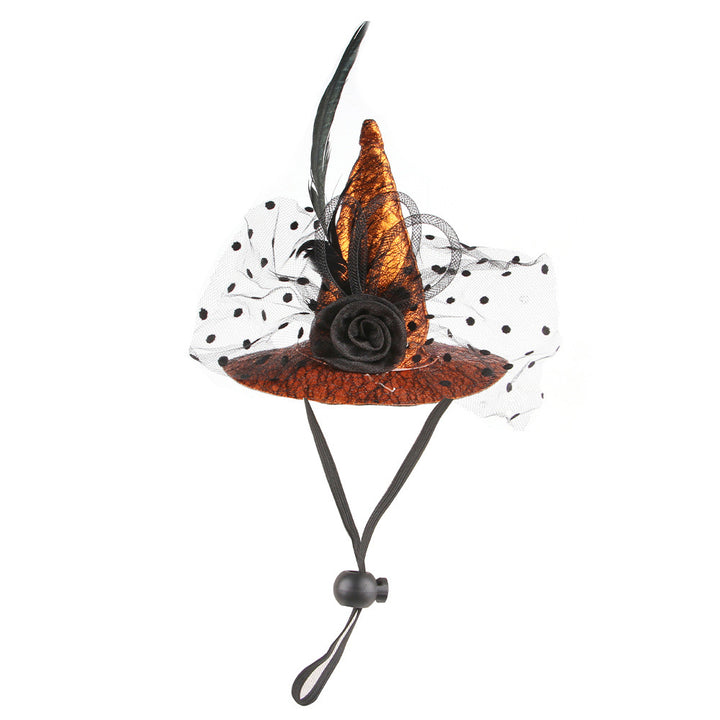 Halloween pet witch hat Puppy Kitten Halloween party dress up