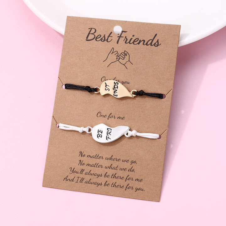 Valentine's best friends 2pcs bracelet students gift