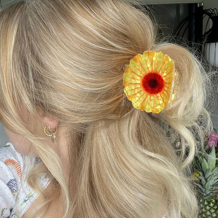 Summer Flower hair clips sunflower Shark hair clips