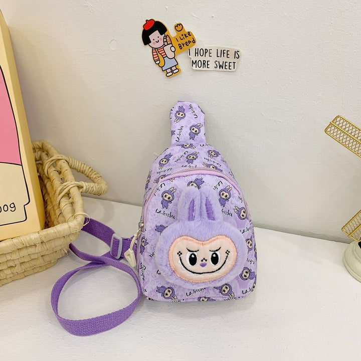 Labubu plush chest bag cartoon labubu crossbody bag
