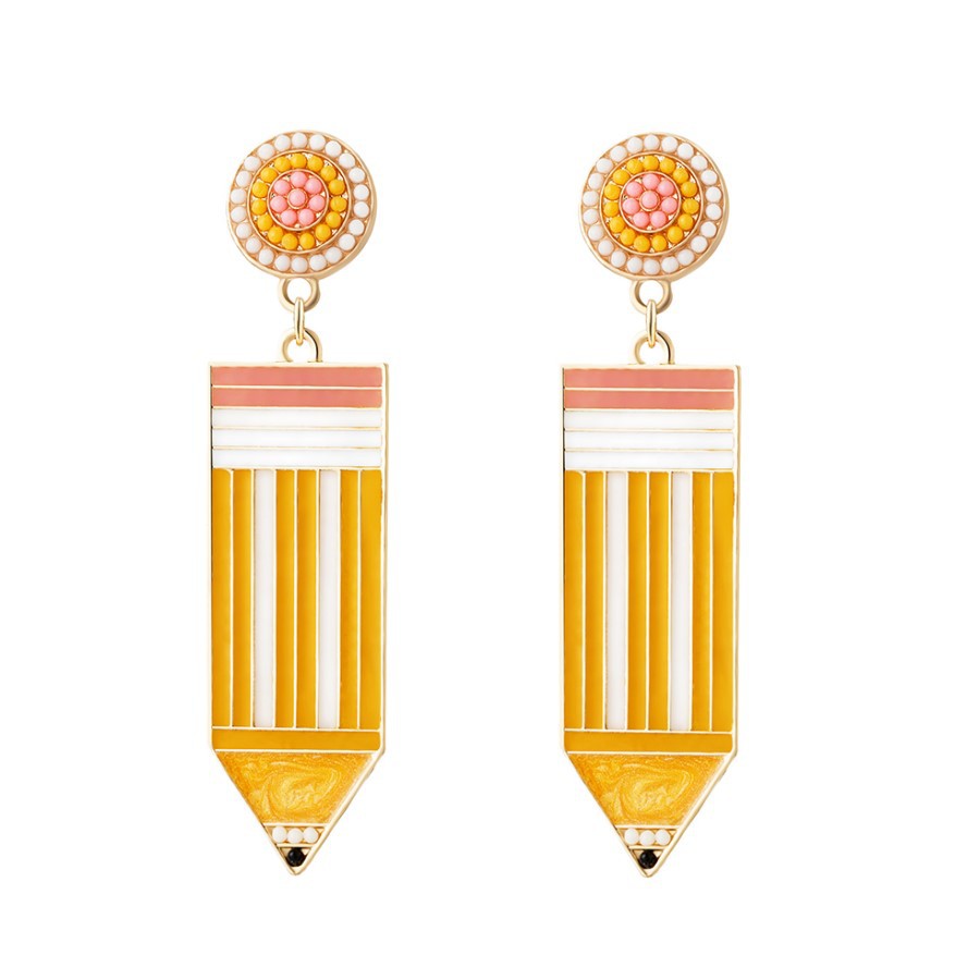 Back to school Teacher candy color earrings Teacher's Day gift
