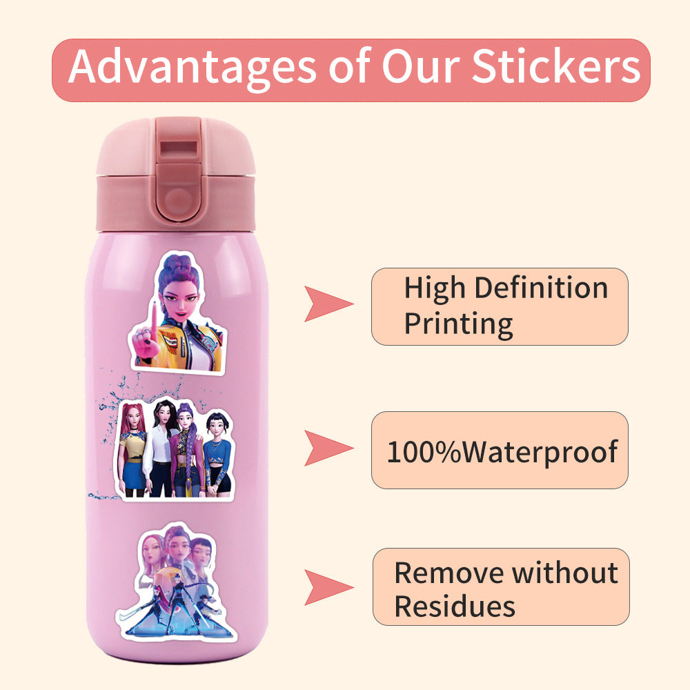 KPop Demon Hunters Waterproof Stickers Pack of 55