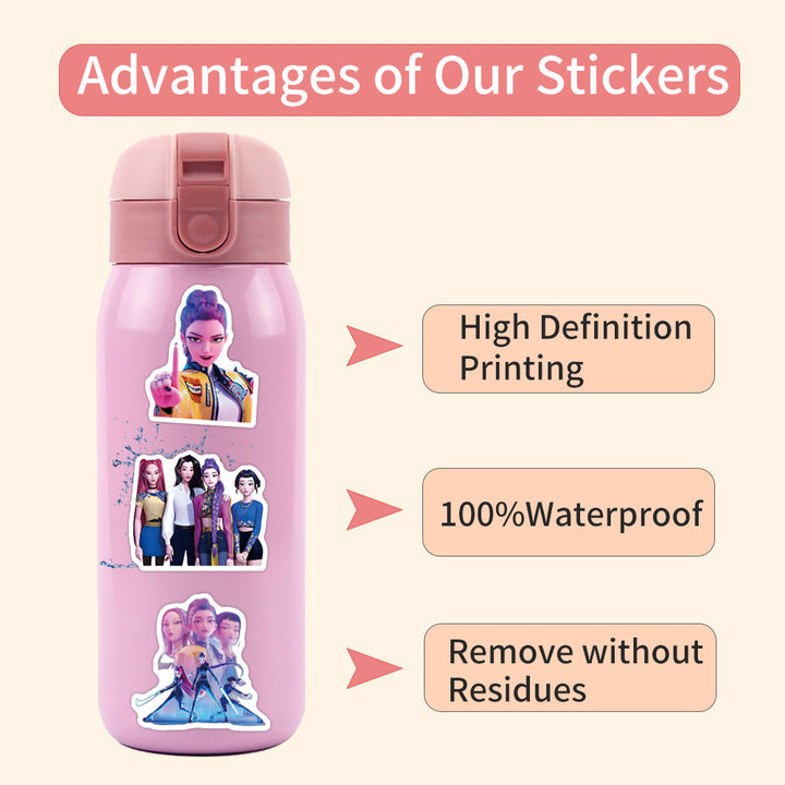 KDH K-pop inspired saja boys Waterproof Stickers Pack of 55
