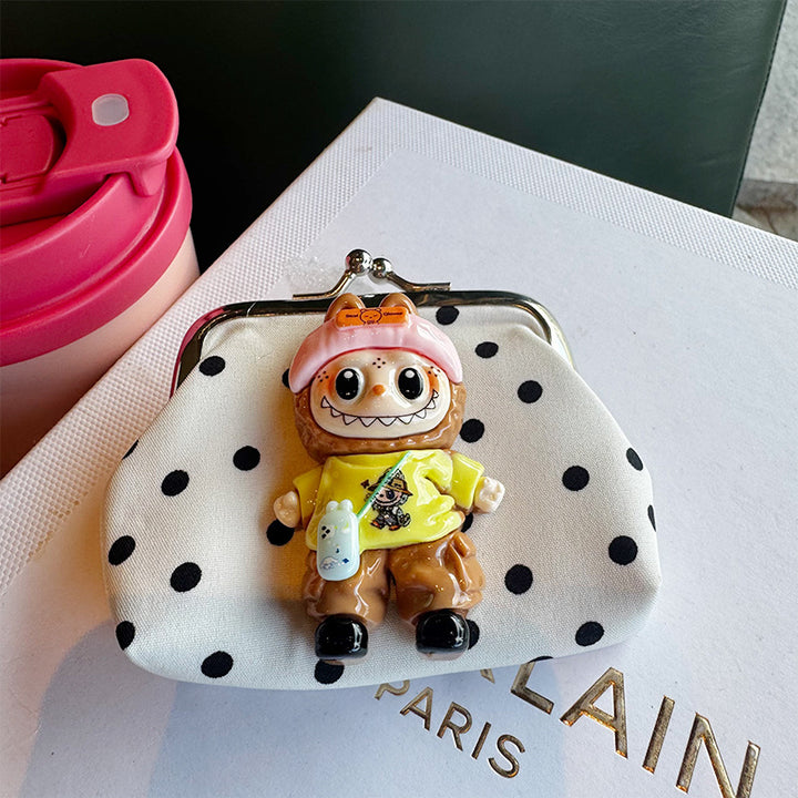 Labubu Polka dot coin purse