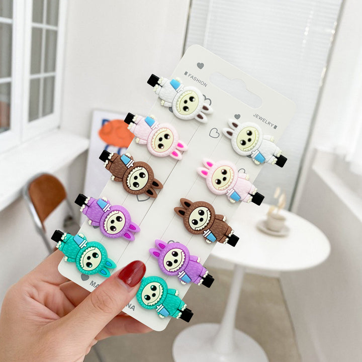 Cartoon children's labubu cute hair side clip