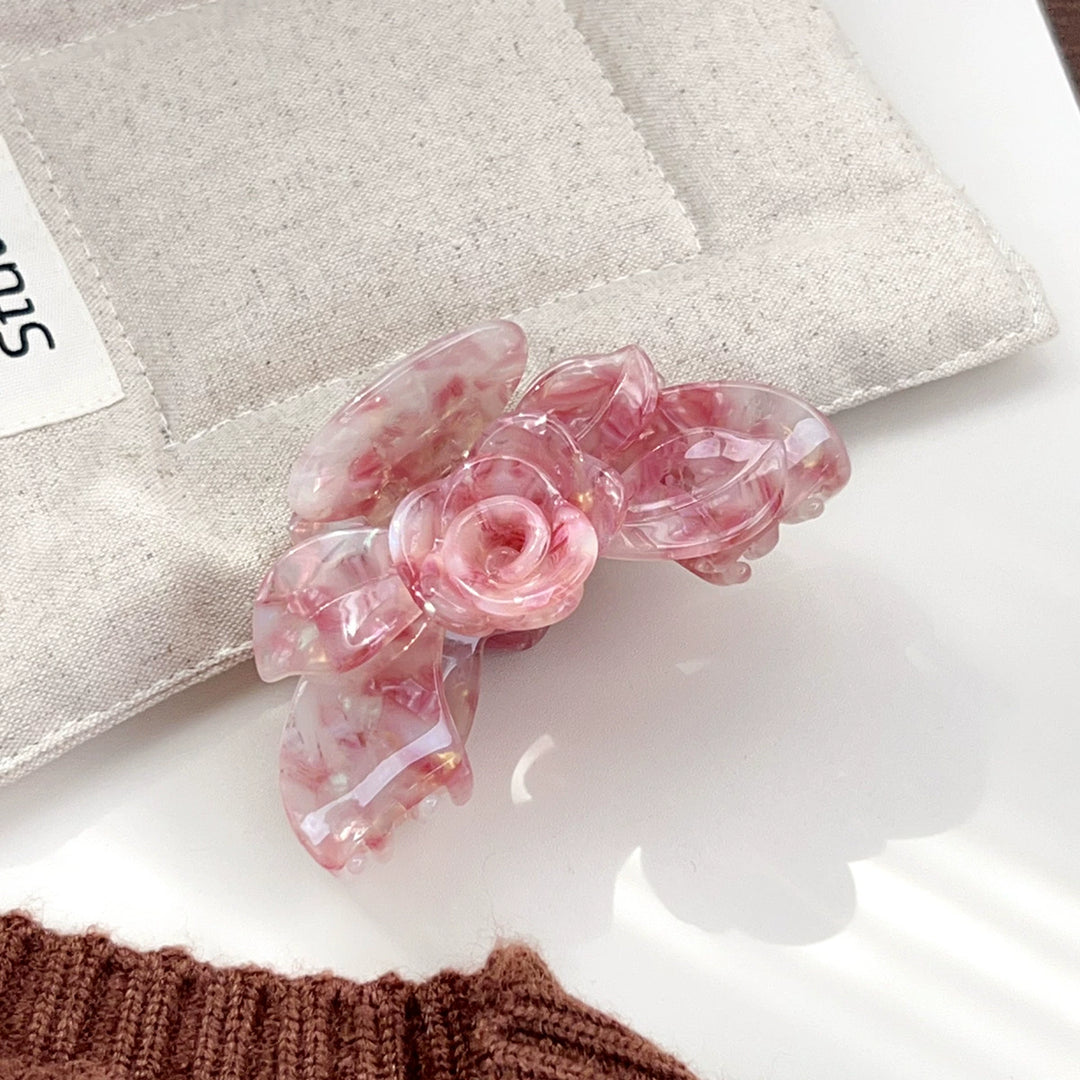 Rose flower hair claw clip Premium Durable Acetate Hair Claws